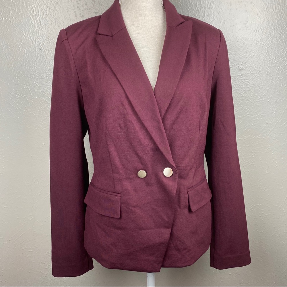 Ann Taylor two button Blazer Maroon
